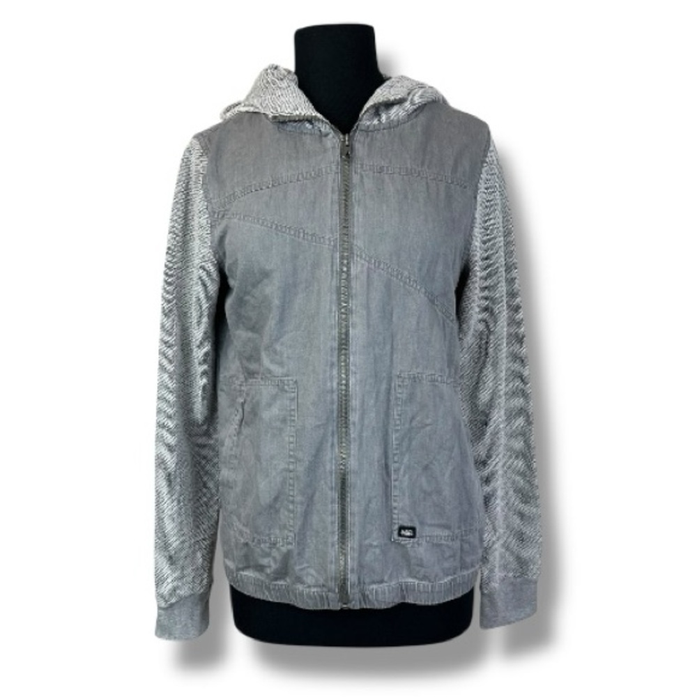 Volcom Women's Gray Hooded Jacket M